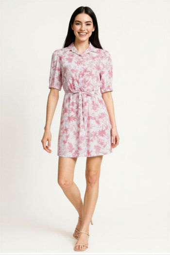 VESTIDO CAMISERO FLORES DELICADAS