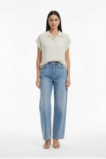 BLUSA BOTONES CON BORDADO