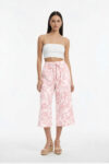 PANTALÓN CAPRI CINTA PRETINA AMPLIA