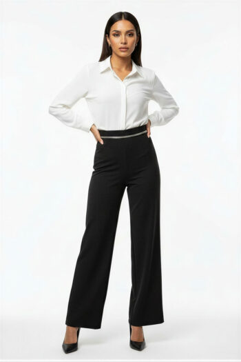 PANTALÓN RECTO CADENA ELEGANTE
