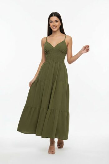 VESTIDO COPAS TIRANTE MIDI