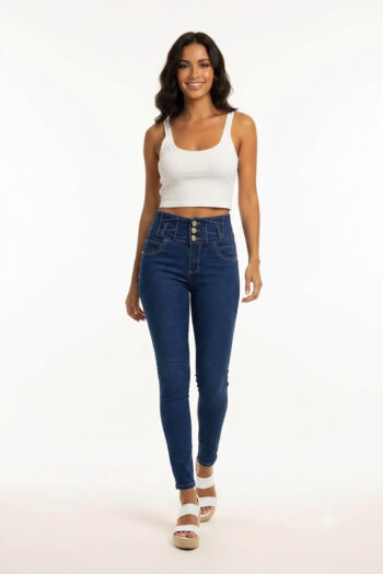 JEANS CICLÓN AJUSTADO PRETINA ELEVADA