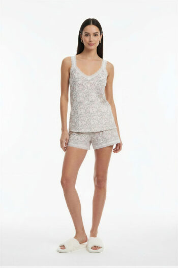 PIJAMA FLORES ENCAJE SHORT