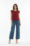 BLUSA CUELLO PLISADO