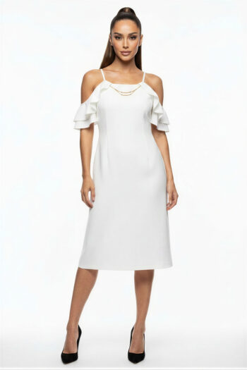 VESTIDO ESCOTE ABIERTO DETALLE