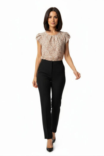 BLUSA ESTAMPADA TABLÓN FRONTAL