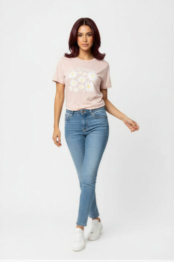 PLAYERA FLORES ESTAMPADO CASUAL