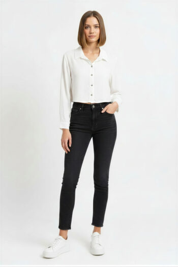 BLUSA CAMISERA SUAVE CLÁSICA