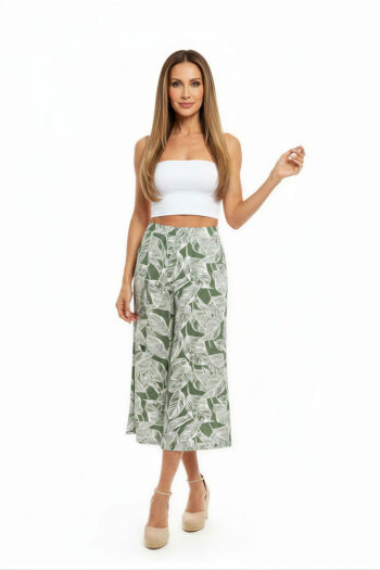 PANTALÓN CAPRI BOLSAS RESORTE ATRÁS