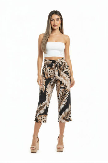 PANTALÓN CAPRI CINTA