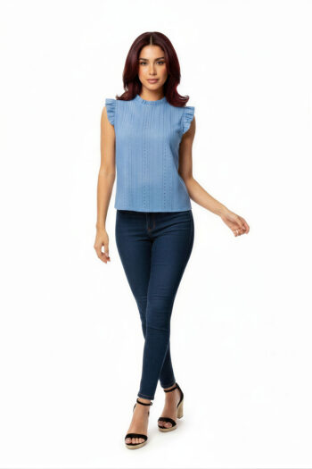 PLAYERA TEJIDA OLANES ELEGANTES