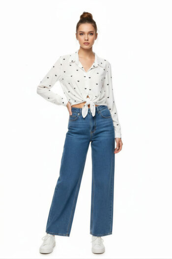 BLUSA CAMISERA CON AMARRE