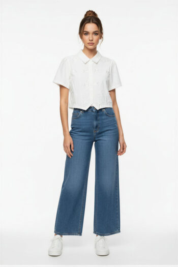 BLUSA CAMISERA CON MOÑOS