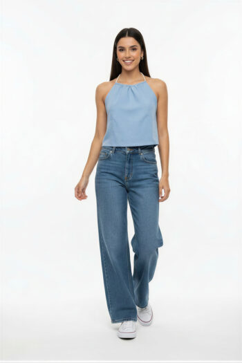 BLUSA TOP HALTER AMARRE ESPALDA