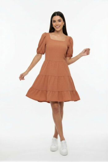 VESTIDO ESCOTE CUADRADO ELEGANTE