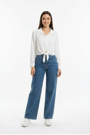 BLUSA CAMISERA CON AMARRE