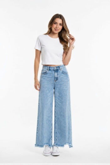 JEANS RECTOS DESGASTADOS