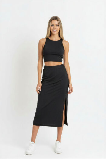 CONJUNTO TOP Y FALDA