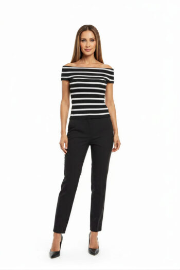 SUÉTER ESCOTE DOBLE S/M RAYAS