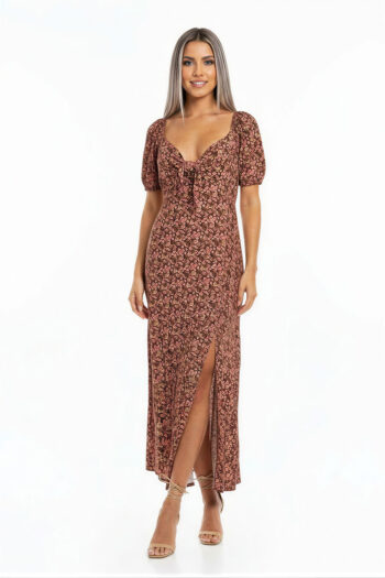 VESTIDO MIDI SMOCK M/C