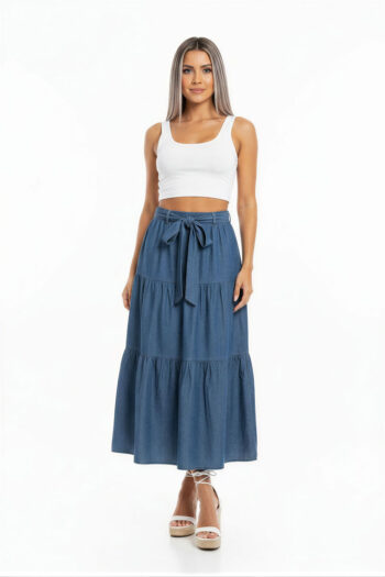 FALDA CAMPESINA CINTA BLOQUES