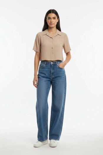 BLUSA CAMISERA MANGA CORTA